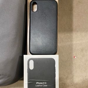 Rare iPhone X/Xs Black leather case